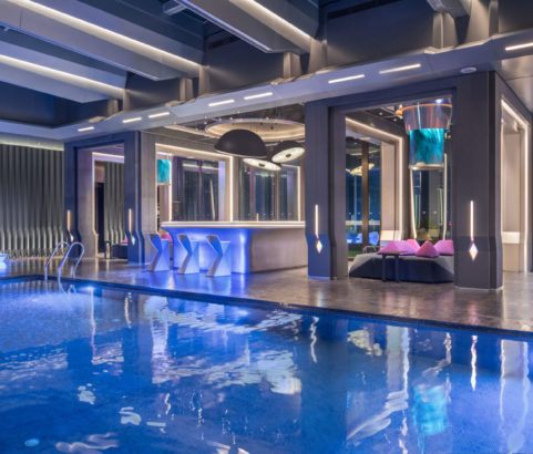 e-Wow suite private pool of W Hotel Changsha, China